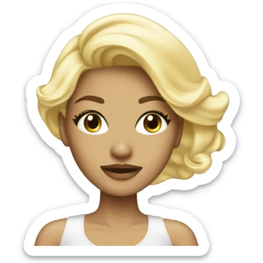 Glamour Blonde girl  sticker