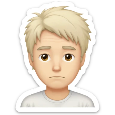 Tired overworked at home sticker