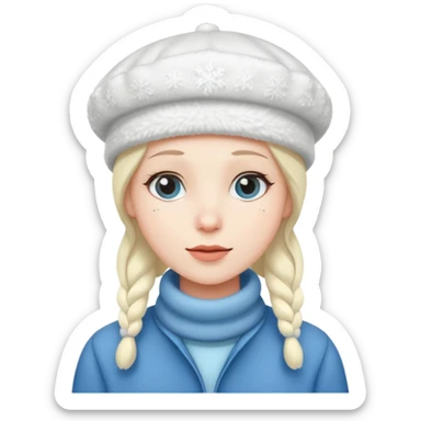 snow beret sticker