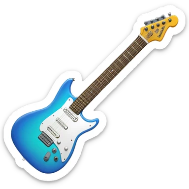 electric guitar sticker