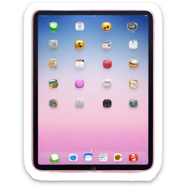 Light pink iPad sticker