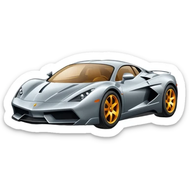 Supercar going fast sticker