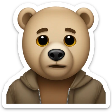 Kanye west pookie bear sticker