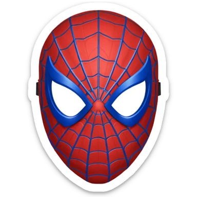 Spiderman mask without background  sticker