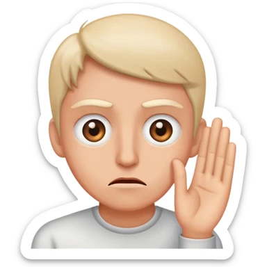 eye twitching from annoyance sticker