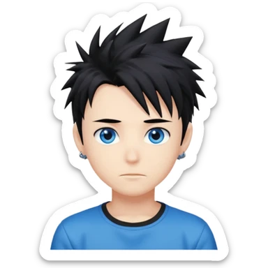 Anime boy sticker