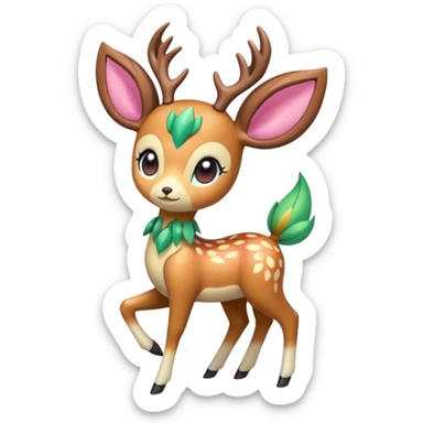 Meloetta-Deerling-Pokémon-Fakémon-creature sticker