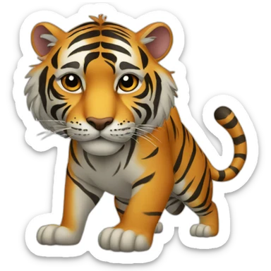Tiger liberation sticker