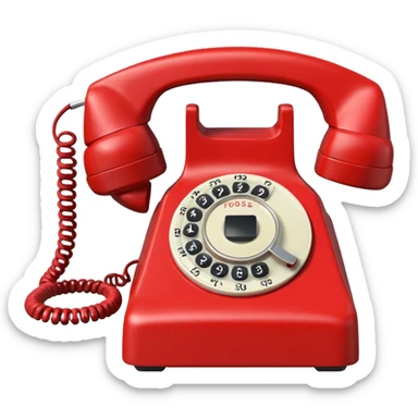 Phone hotline phone sticker