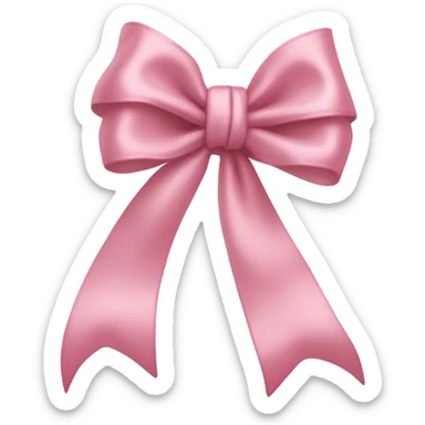 Light pink bow sticker