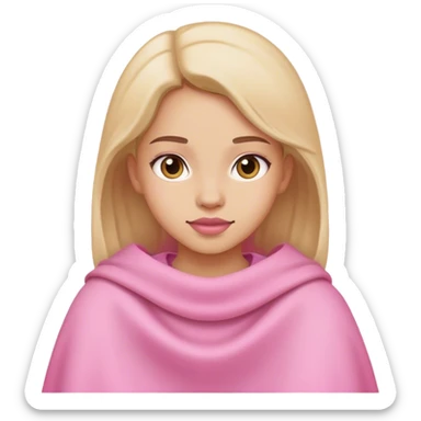 Girl with the pink cover sticker