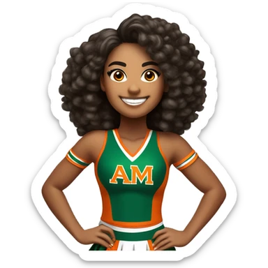 Florida A &M Latino cheerleader  sticker