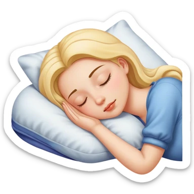 Niña durmiendo  sticker