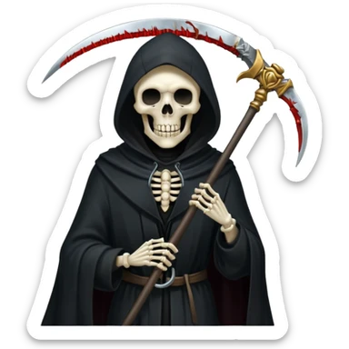 Grim reaper sticker