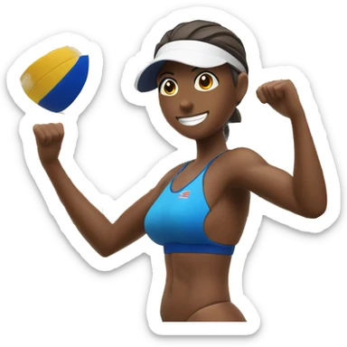 Beachvolleyball from the Brand Mikasa sticker