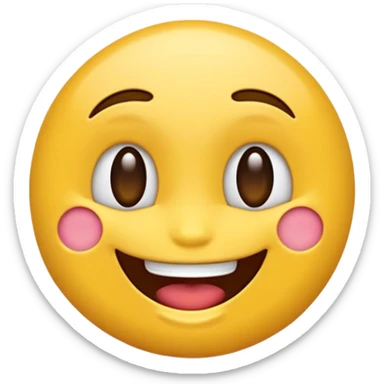 Emoji qui rigole  sticker