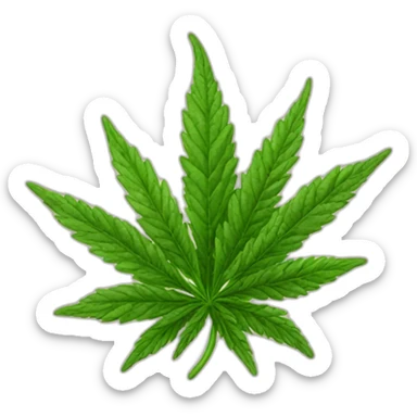 marijuana nug sticker