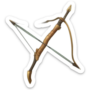 Bow-and-arrow sticker