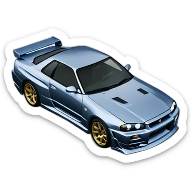 nissan skyline gtr r34 2fast 2furious sticker