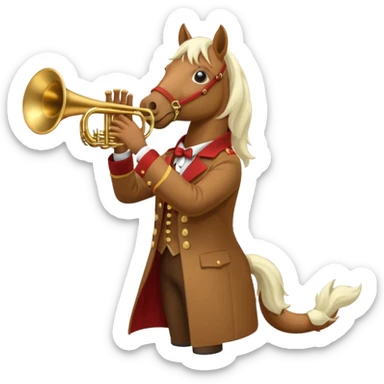horse Musician sticker