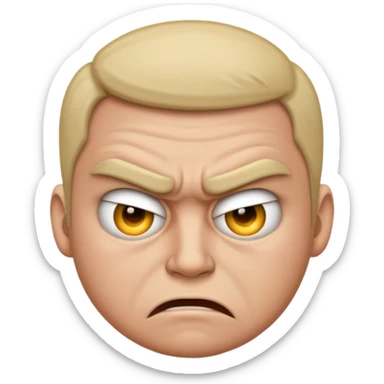 Showing ass hole face emoji sticker