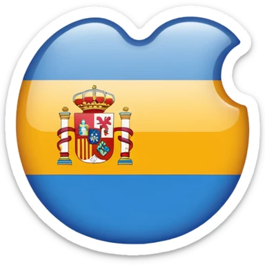 pp logotipe partido popular blue spain with letters PP sticker