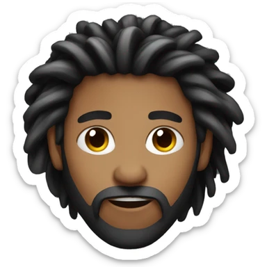 nonchalant dreadhead sticker