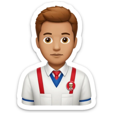 kfc man sticker