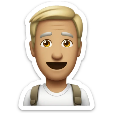 Un cóndor con una expresión tranquila y sabia. sticker