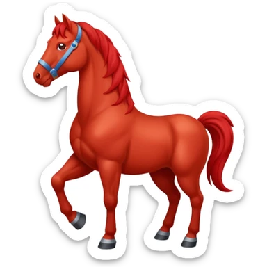 КОНЬ КРАСНЫЙ HC SKA sticker