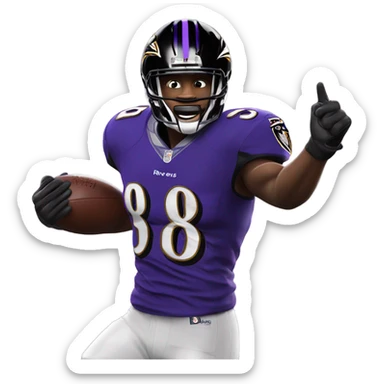 Baltimore ravens touchdown  raven sticker