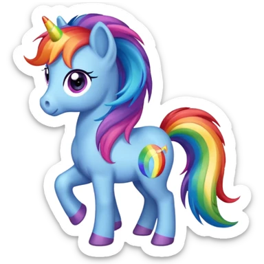 a little pony emoji sticker