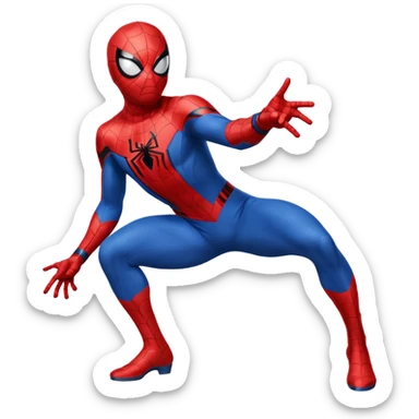 Spider man showing his butt sticker