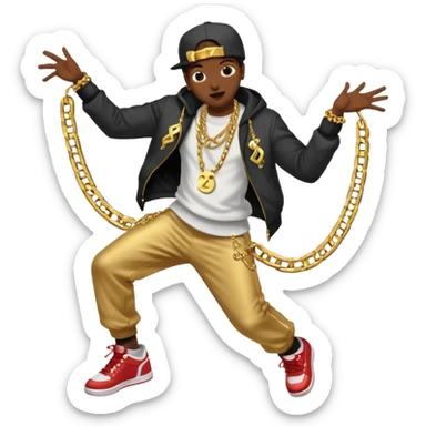 hip hop dancing sticker