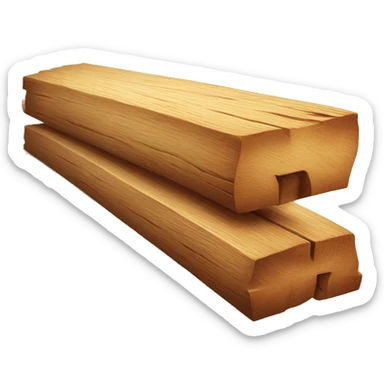plank of wood  sticker
