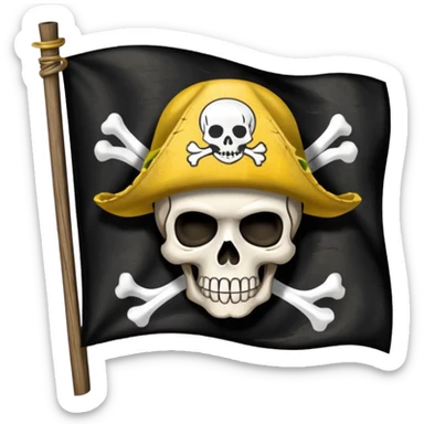 Straw hat crew pirate flag sticker