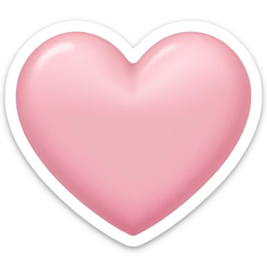 Pink pastel heart sticker