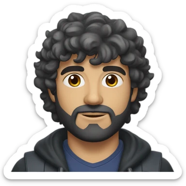 luiz henrique ferreira lobo preto sticker