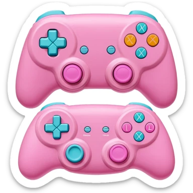 i need gamer pink pack literally for girls soft png 3d illustrations sticker