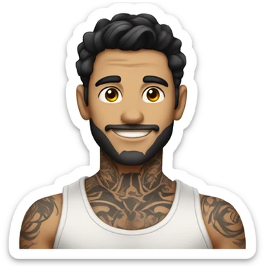 Hot fairy guy with dark hair and tattoos sticker