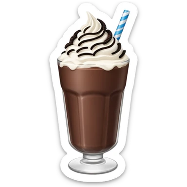 milkshake chocolate oreo sticker
