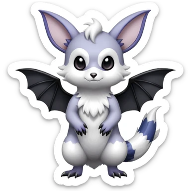 Shiny Furret-Absol-Noibat-Hybrid (Full body) sticker