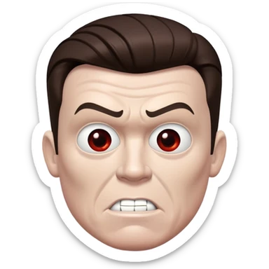 Rick Astley, but he has a Mr incredible head, and the Mr incredible head has a zombie face, and the background is (ever so slightly greenish too) gray  sticker