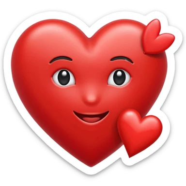 Quiero un emoji con el corazón flechado sticker