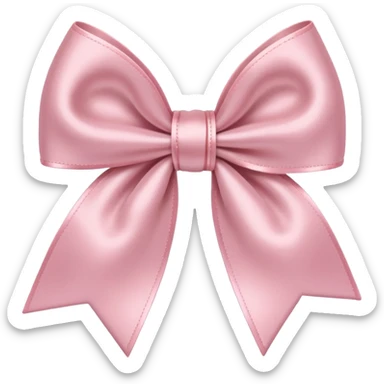 Light pink bow  sticker