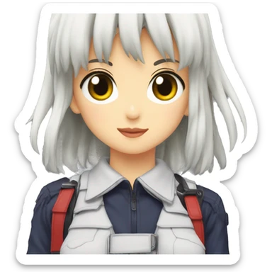 misato from neon genesis with birkin sticker