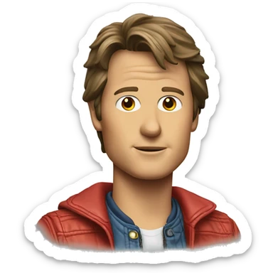 marty mcfly sticker