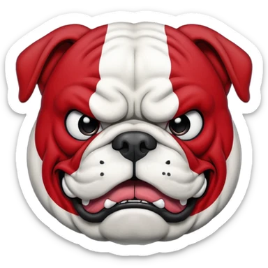 bulldogs team logo  sticker