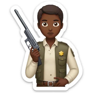 Drug dealer with gun sticker