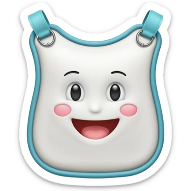Ostomy bag smiling sticker